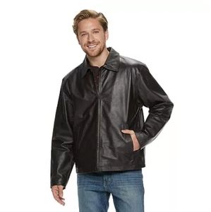$240 Men's Vintage Leather Geniune Leather Jacket